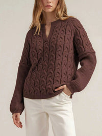 Cable-Knit Dropped Shoulder Sweater 100100950110388 46 Affordable Fashion Under $100 Jerry's Apparel 