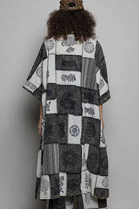 POL Open Front Printed Patchwork Longline Cardigan 100100735921984 59 Affordable Fashion Under $100 Jerry's Apparel 