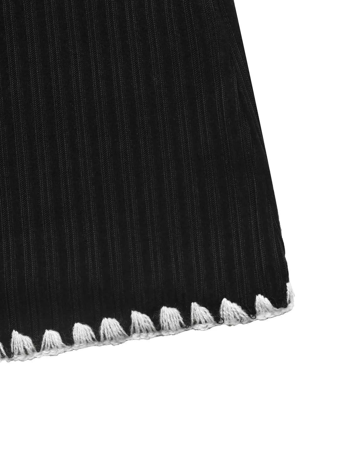 Contrast Trim Texture Long Sleeve Sweater Dress 100100980464057 41 Affordable Fashion Under $100 Jerry's Apparel 