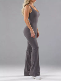 Seamless Scoop Neck Active Jumpsuit with Flared Leg Design 101006359860256 23 Affordable Fashion Under $100 Jerry's Apparel 