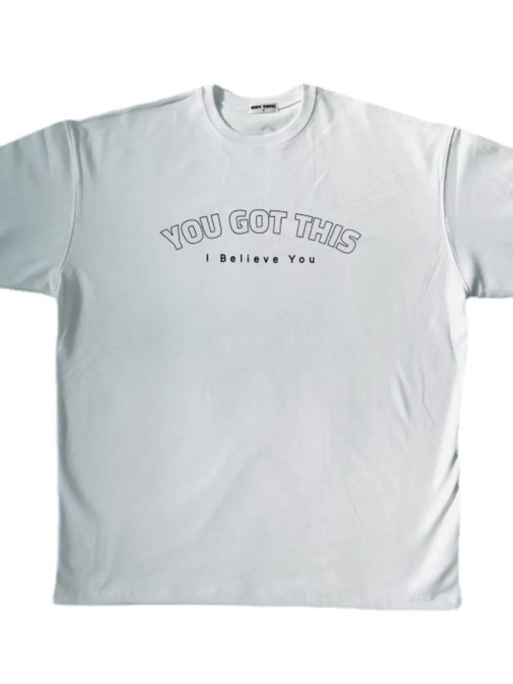 Men's Plus Size Round Neck Letter Graphic T-Shirt