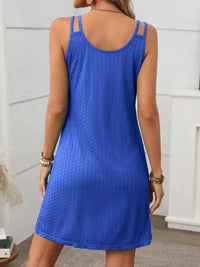 Texture Scoop Neck Double Spaghetti Strap Dress 100100561341621 23 Affordable Fashion Under $100 Jerry's Apparel 