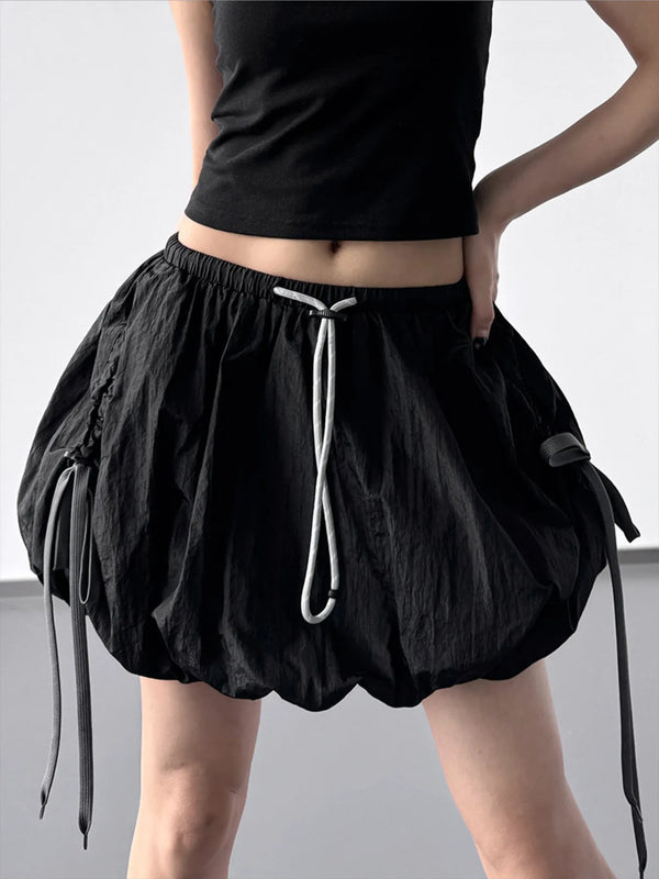 Bubble Drawstring Casual Shorts