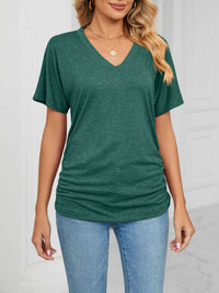 Casual V-Neck Short Sleeve T-Shirt 100100579648227 22 Affordable Fashion Under $100 Jerry's Apparel 
