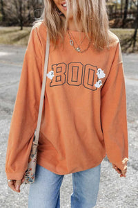BOO Round Neck Long Sleeve Sweatshirt 100100076801036 43 Affordable Fashion Under $100 Jerry's Apparel 