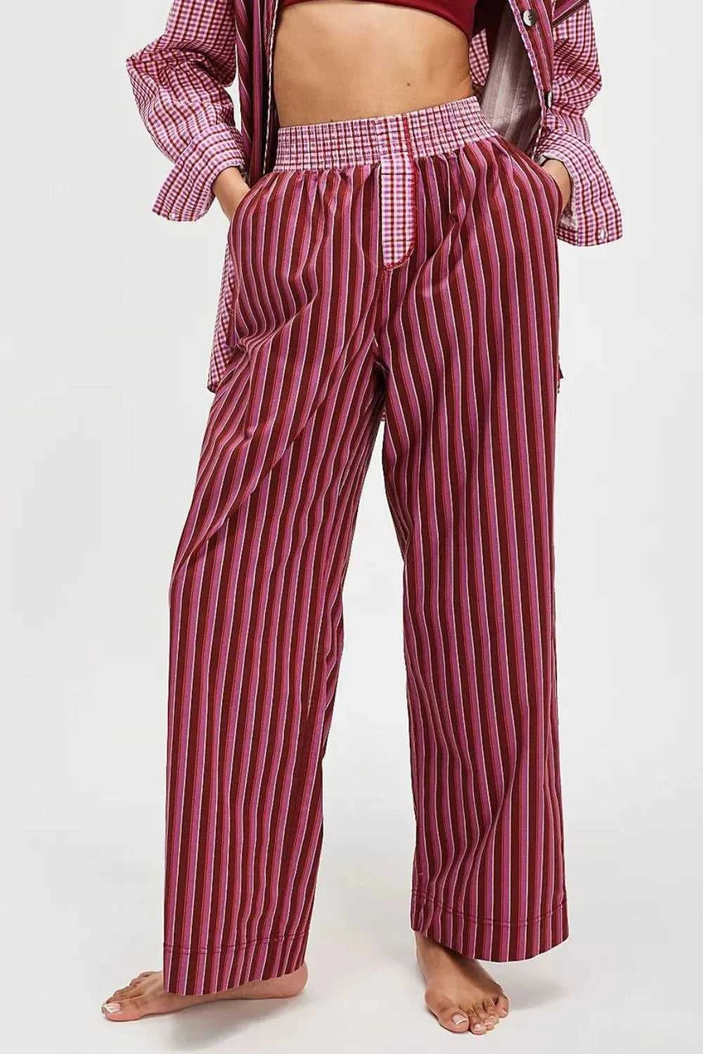 Striped Wide Leg Pants 100100261171144 33 Affordable Fashion Under $100 Jerry's Apparel 
