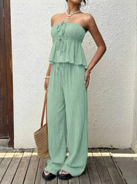Tube Top and Wide-Leg Pants Set 100100877151663 41 Affordable Fashion Under $100 Jerry's Apparel 