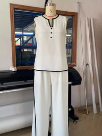 Full Size Contrast Trim Sleeveless Top and Pants Set Plus Size 101001507426114 43 Affordable Fashion Under $100 Jerry's Apparel 