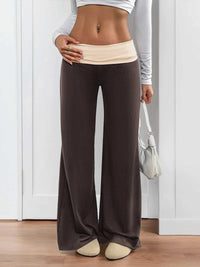 Contrast Waistband Wide Leg Pants 100100919641935 32 Affordable Fashion Under $100 Jerry's Apparel 