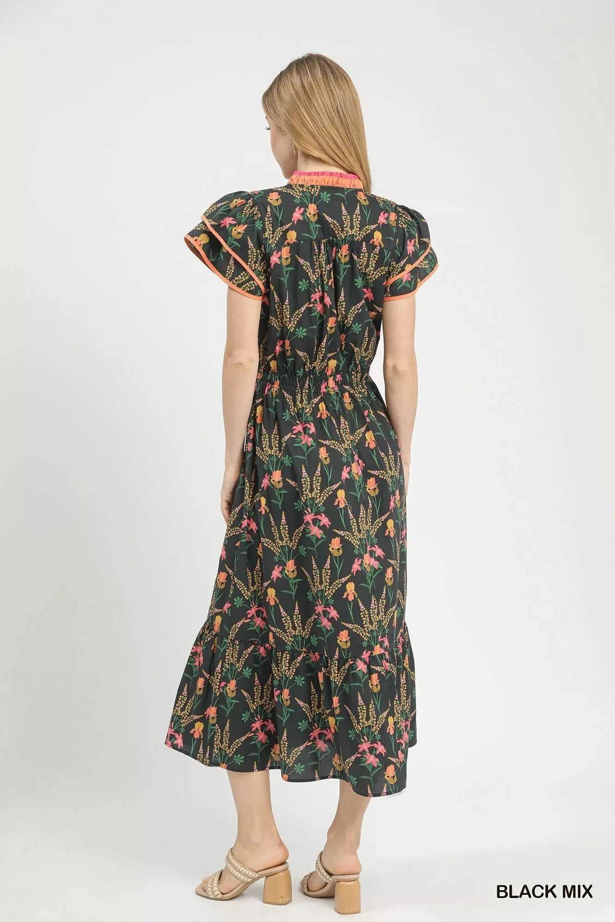Umgee Mix Floral Midi Dress 100100322241371 62 Affordable Fashion Under $100 Jerry's Apparel 
