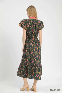 Umgee Mix Floral Midi Dress 100100322241371 62 Affordable Fashion Under $100 Jerry's Apparel 