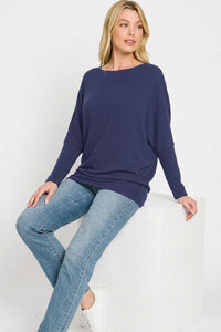 Zenana Hacci Dolman Sleeve Boat Neck Top 100100304271671 23 Gifts for Her Jerry's Apparel 