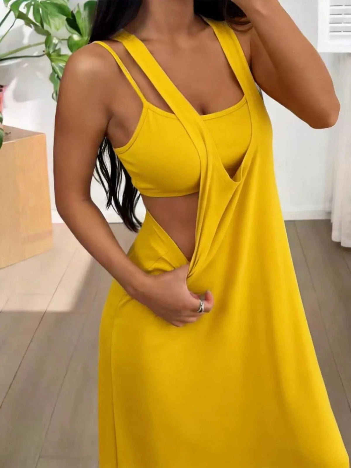 Scoop Neck Cami and Maxi Dress Set 100100537904163 34 Affordable Fashion Under $100 Jerry's Apparel 