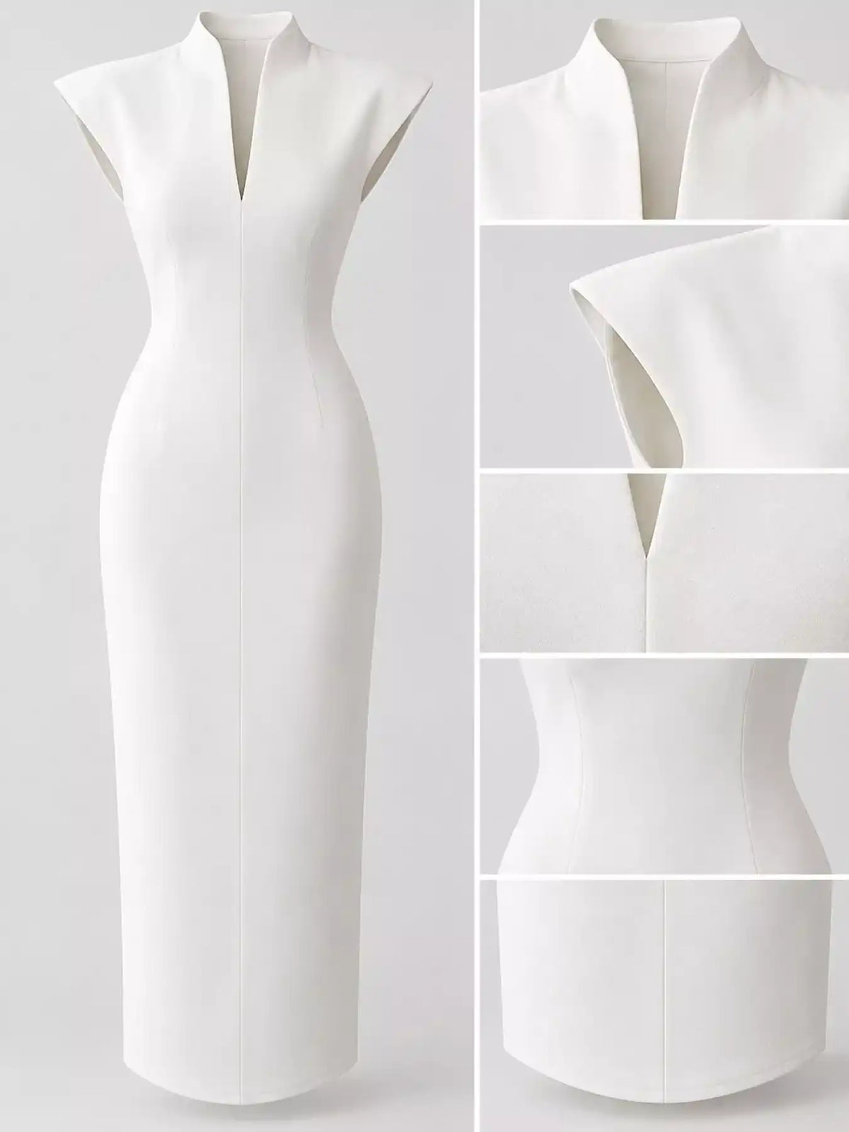 Slit Sleeveless Bodycon Midi Dress 101001165760167 45 Gifts for Her Jerry's Apparel 