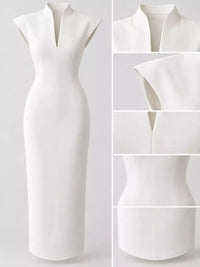 Slit Sleeveless Bodycon Midi Dress 101001165760167 45 Gifts for Her Jerry's Apparel 