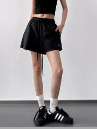 High Waisted Drawstring Shorts