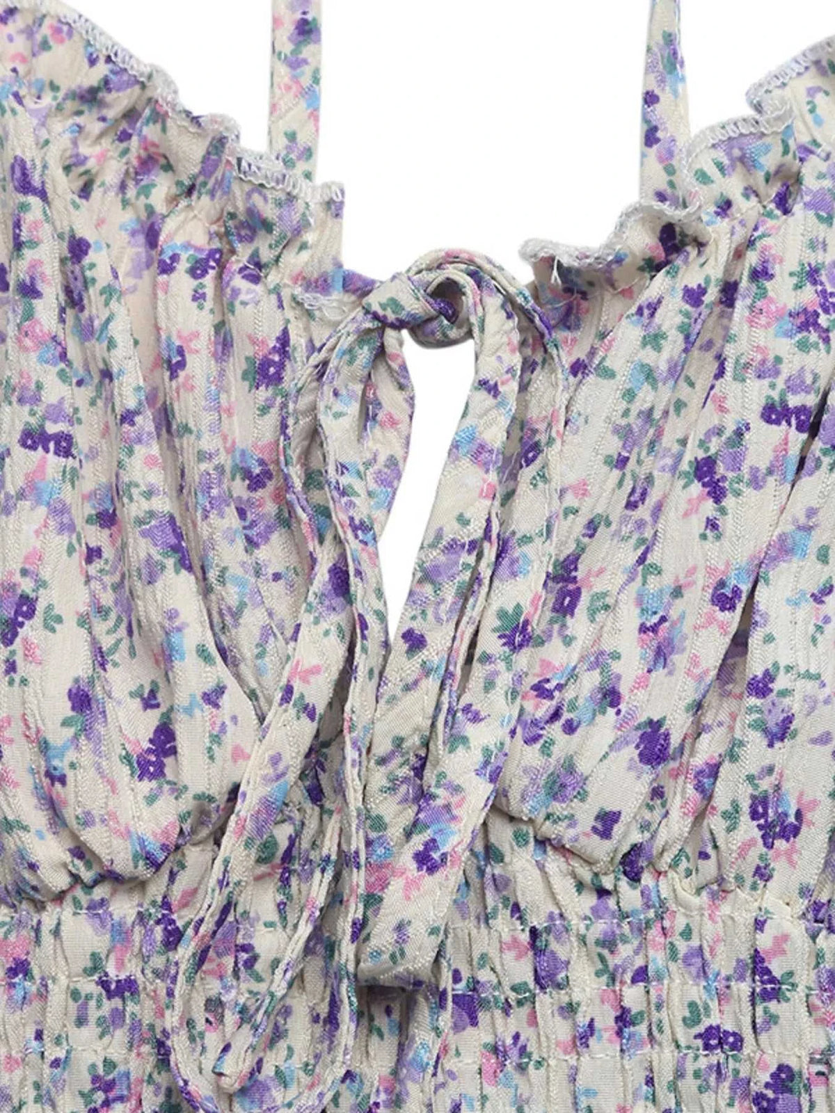 Floral Print Shirred Cami Maxi Dress 100100404362164 44 Affordable Fashion Under $100 Jerry's Apparel 
