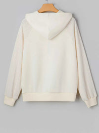 Solid Color Textured Sleeve Patchwork Half Zip Hoodie 100100250849055 50 Affordable Fashion Under $100 Jerry's Apparel 