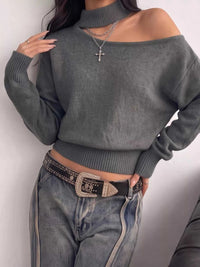 Cold-Shoulder Dropped Shoulder Sweater 101002178198297 31 Affordable Fashion Under $100 Jerry's Apparel 
