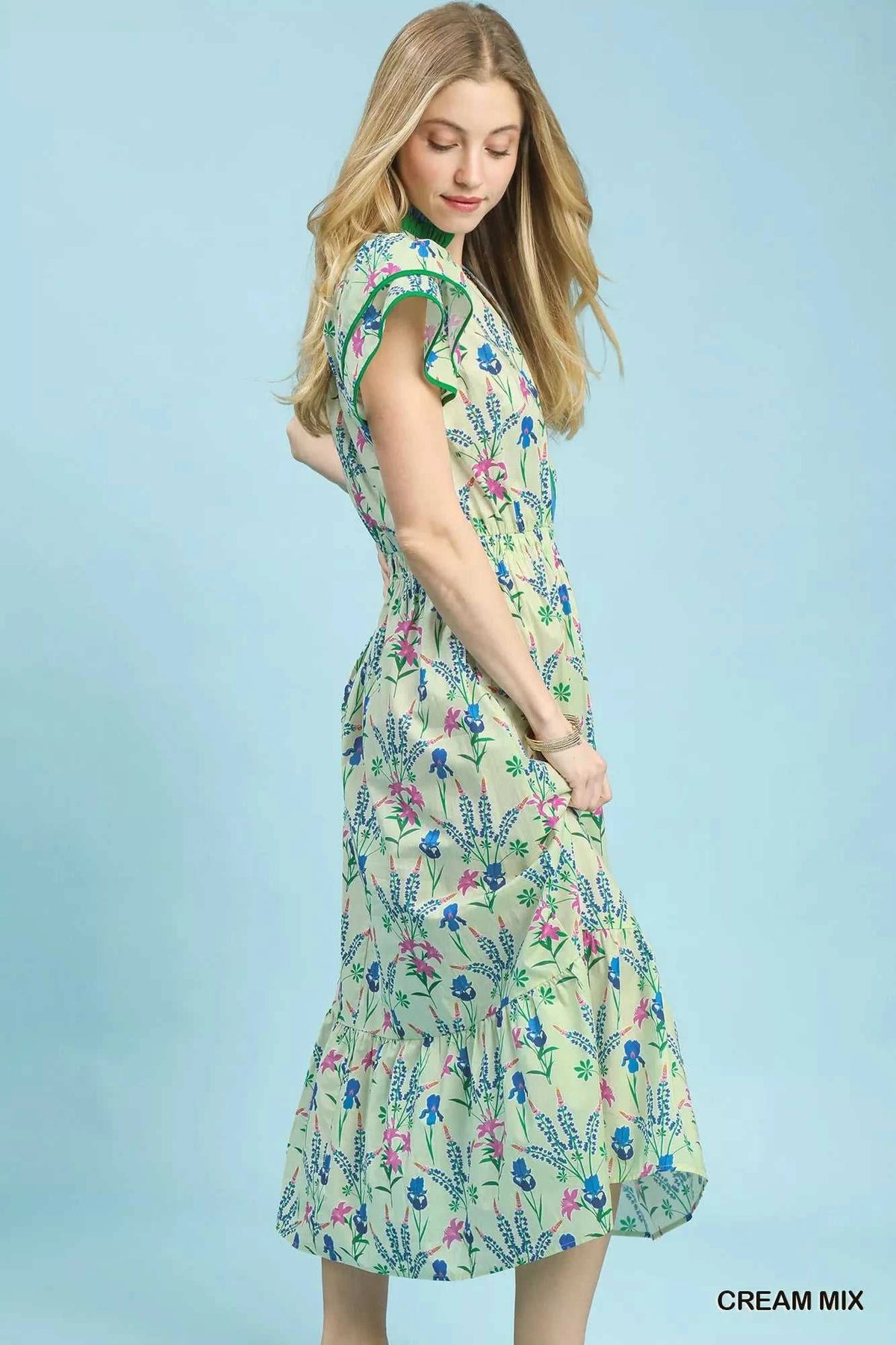 Umgee Mix Floral Midi Dress 100100185751689 62 Affordable Fashion Under $100 Jerry's Apparel 