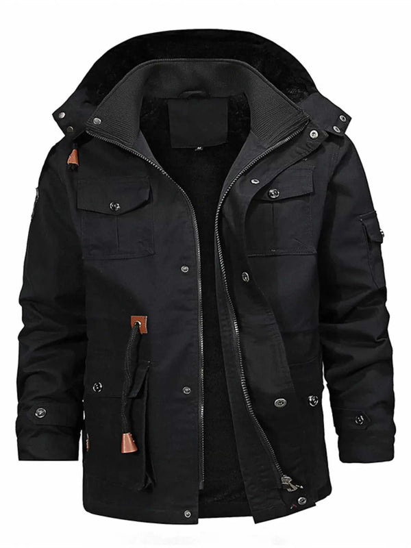 Men's Full Size Zip Up Fleece Lined Jacket Plus Size 100400044950430 125 Fashion Forward Plus Size Clothing Jerry's Apparel 