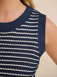 Striped Knit Sweater Vest 100100265130873 35 Affordable Fashion Under $100 Jerry's Apparel 