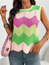 Color Block Round Neck Sweater Vest 100100253791586 34 Affordable Fashion Under $100 Jerry's Apparel 