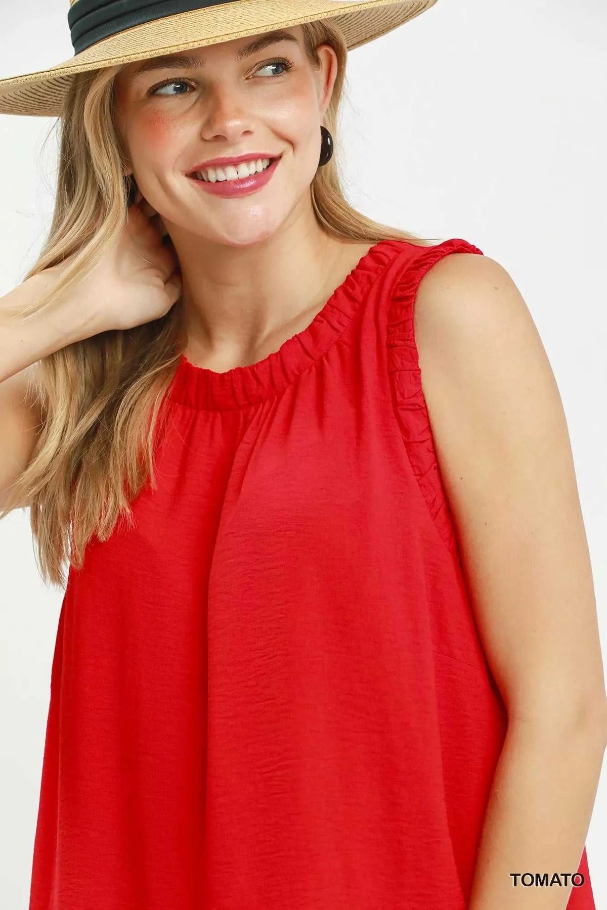 Umgee Sleeveless Ruffle Trim Drop Waist Mini Dress 100100254941039 57 Affordable Fashion Under $100 Jerry's Apparel 