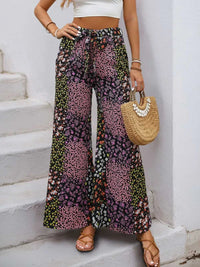 Floral High Rise Wide Leg Pants 100100533351423 25 Seasonal Fashion Collections Jerry's Apparel 