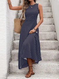 Sleeveless Polka Dot Maxi Dress 100100510800642 32 Gifts for Her Jerry's Apparel 