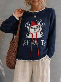 Cat Raglan Sleeve Sweater 101002953542604 40 Affordable Fashion Under $100 Jerry's Apparel 