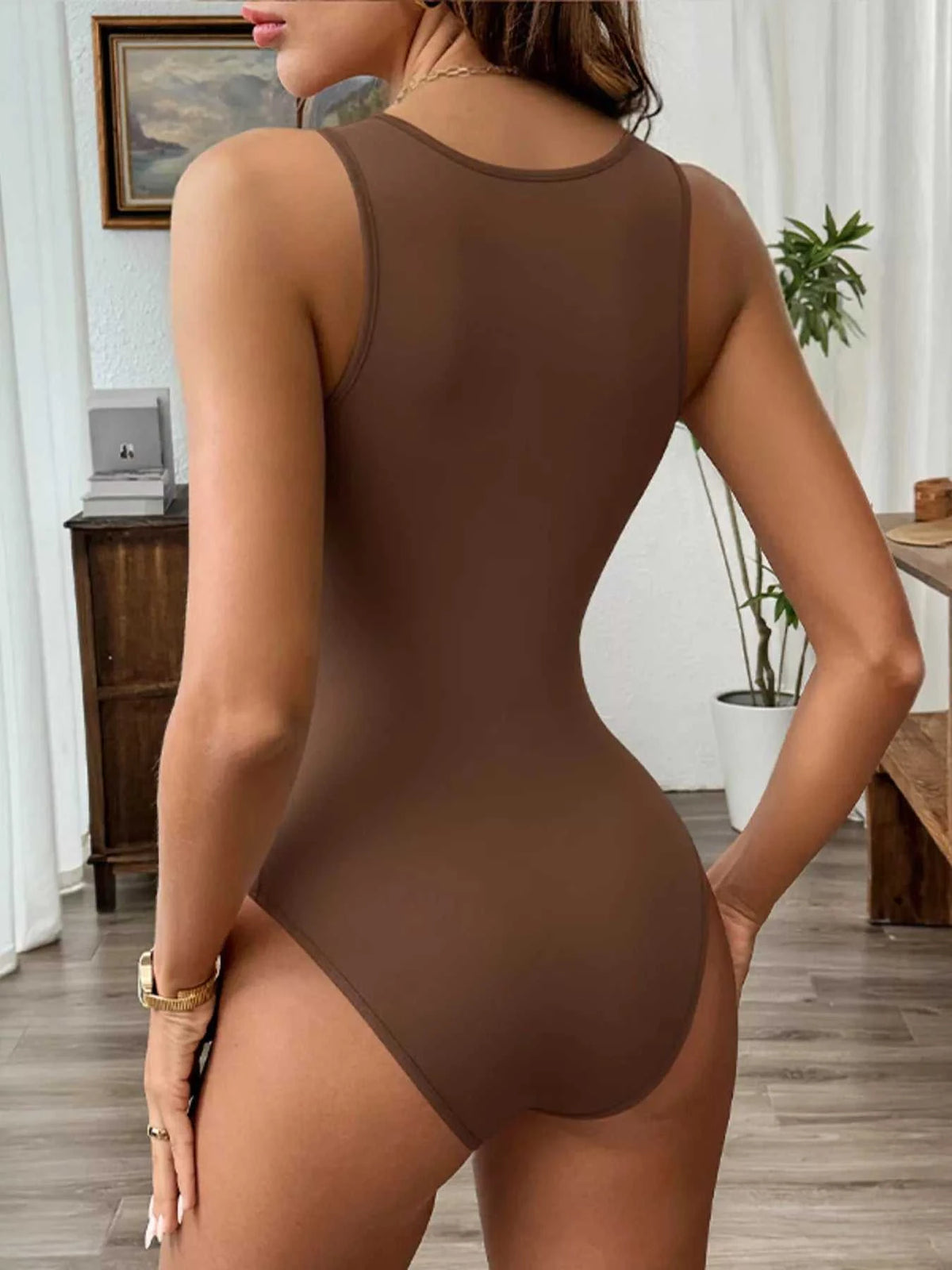 Deep V-Neck Bodysuit 100100645708466 25 Affordable Fashion Under $100 Jerry's Apparel 