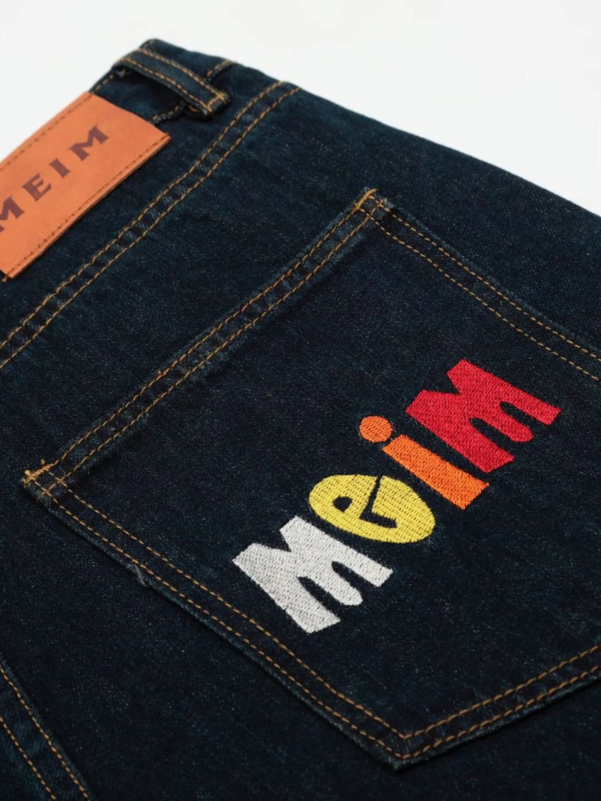 Men's Wide Leg Wash Denim Shorts