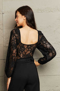 Perfee Lace Long Sleeve Bodysuit 100101622582009 33 Affordable Fashion Under $100 Jerry's Apparel 