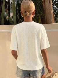 Textured Paisley Pattern Casual T-Shirt 100100922746599 31 Affordable Fashion Under $100 Jerry's Apparel 