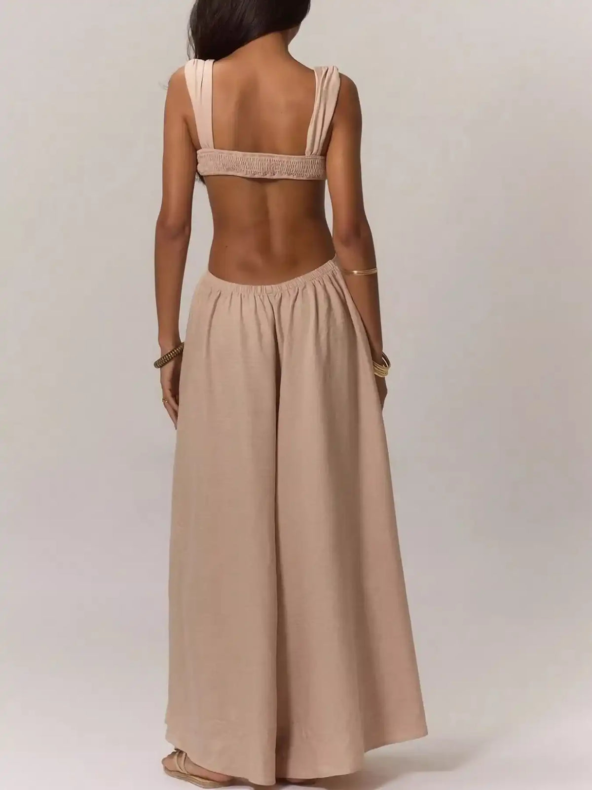 Backless Wide-Leg Jumpsuit with Cut-out Detail 101001809712429 55 Affordable Fashion Under $100 Jerry's Apparel 