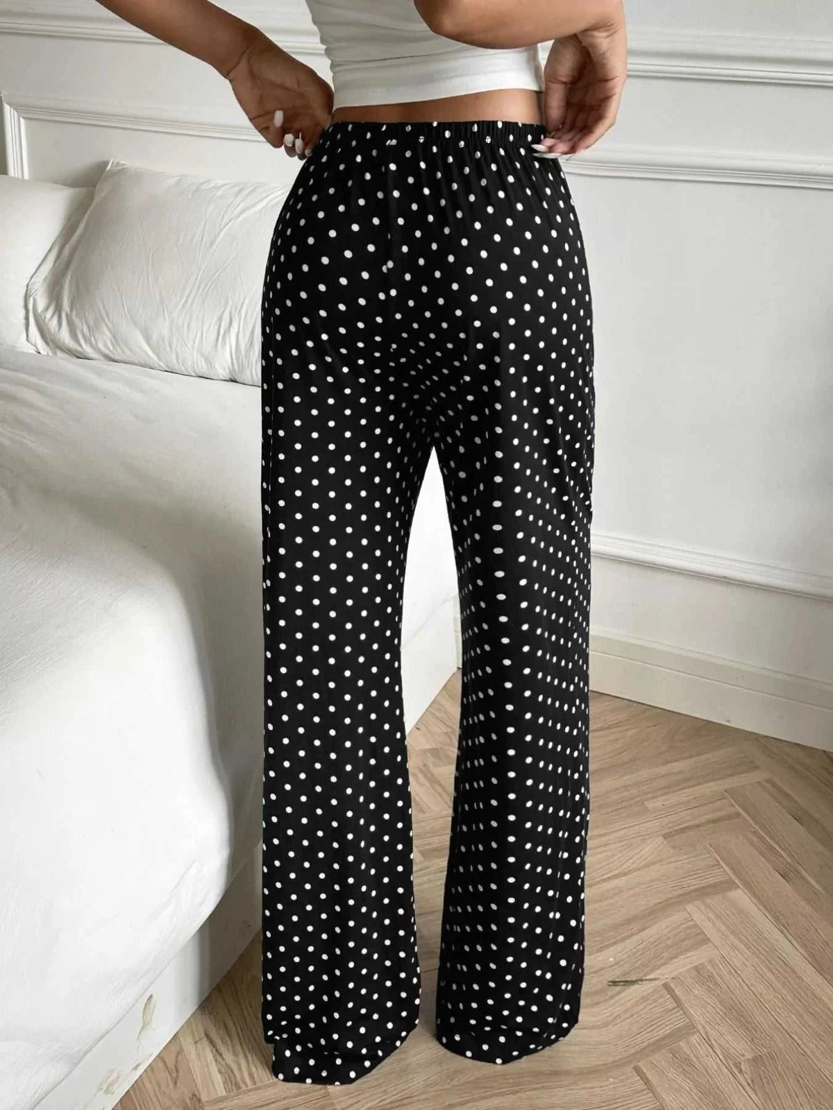 Polka Dot Wide-Leg Pants 100100445183737 29 Affordable Fashion Under $100 Jerry's Apparel 