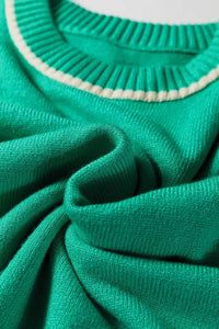 Contrast Detail Drop Shoulder Baggy Sweater 101002530632710 43 Affordable Fashion Under $100 Jerry's Apparel 
