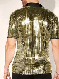 Men's Sequin Button Up Shirt 100400175153420 36 Affordable Fashion Under $100 Jerry's Apparel 