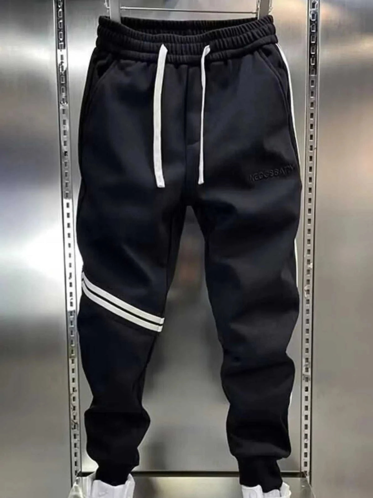 Men's Plus Size Drawstring Striped Joggers 100400270112011 37 Affordable Fashion Under $100 Jerry's Apparel 