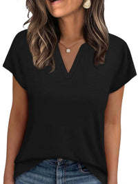 Notched Short Sleeve T-Shirt 100100058945563 25 Affordable Fashion Under $100 Jerry's Apparel 