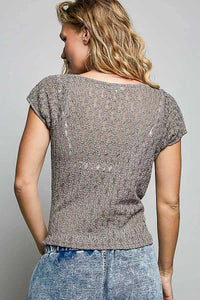 POL Sweetheart Neck Lace Short Sleeve Top 100100862131408 48 Affordable Fashion Under $100 Jerry's Apparel 