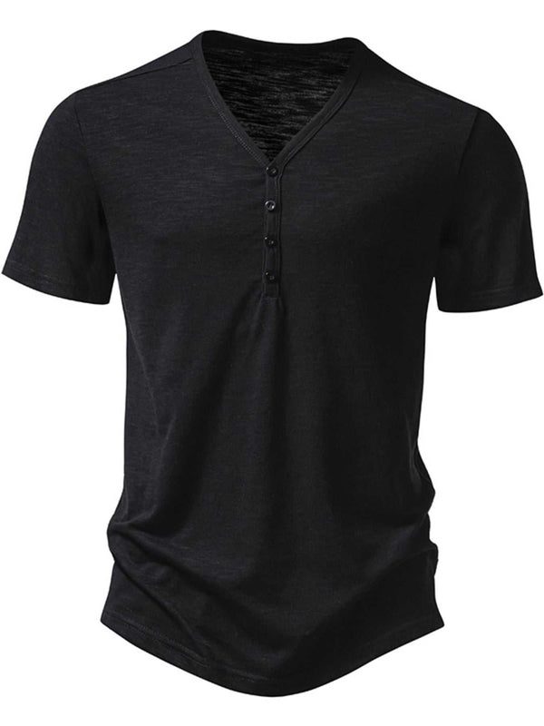 Men's Casual Button Detail T-Shirt 100400483124251 27 Affordable Fashion Under $100 Jerry's Apparel 