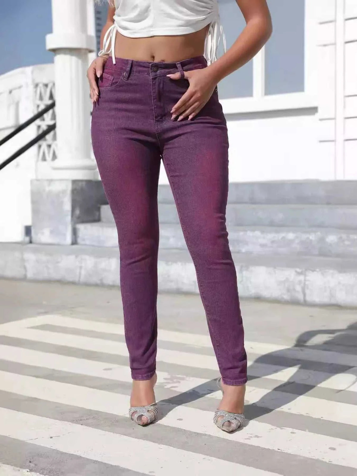 High-Waisted Slim-Fit Jeans 101003196685939 49 Affordable Fashion Under $100 Jerry's Apparel 