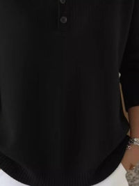 Full Size Button Detail Ribbed Knit Sweater Plus Size 101002670743081 41 Affordable Fashion Under $100 Jerry's Apparel 