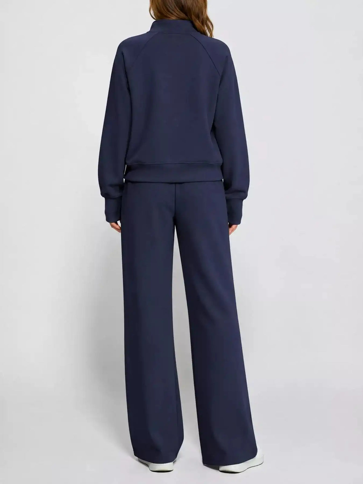 Half-Zip Sweatshirt and Wide-Leg Pants Set 101001840100593 40 Gifts for Her Jerry's Apparel 