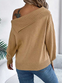 One Shoulder Cable Knit Sweater 101002219934825 38 Affordable Fashion Under $100 Jerry's Apparel 