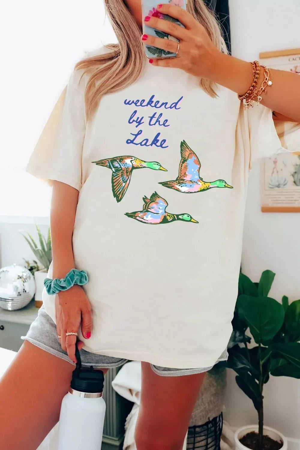 Weekend by the Lake Graphic Oversized T-Shirt 100100671201021 37 Affordable Fashion Under $100 Jerry's Apparel 