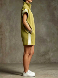 Striped Zip Front Romper 100100341112740 41 Women's Romper Affordable Fashion Under $100 Jerry's Apparel 