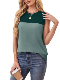 Color Block Round Neck Tank 100100795101366 16 Affordable Fashion Under $100 Jerry's Apparel 